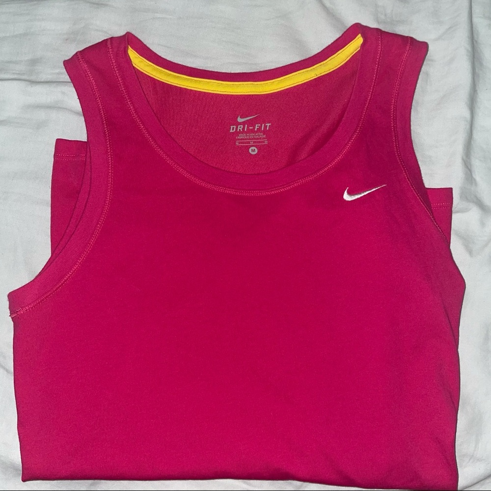 PINK NIKE ATHLETIC TANK TOP